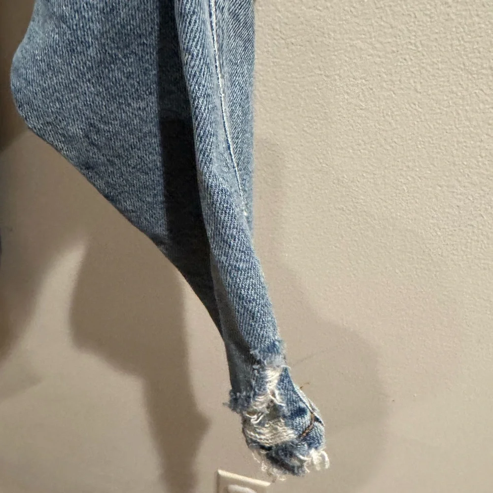 Agolde‎ high waist button fly skinny distress size 23